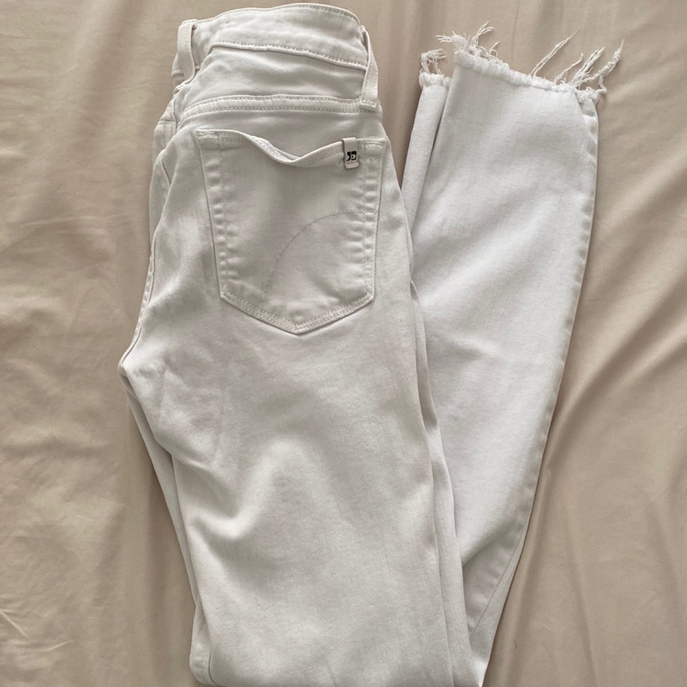Joe’s white crop ankle skinny Jeans